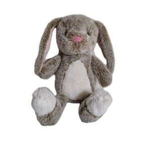Animal Adventure Brown White 13” Bunny Rabbit Plush Stuffed Animal 2021